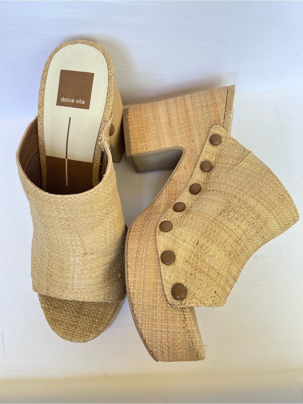 dolce vita Emol Rafia Heels/Mules